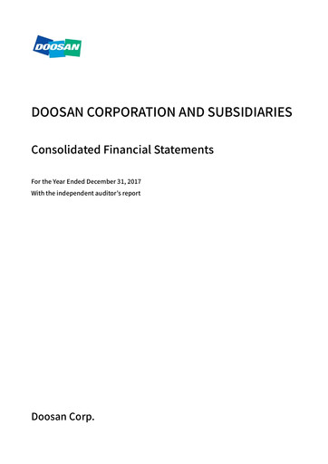 Thumbnail Doosan Financial Statement 2017