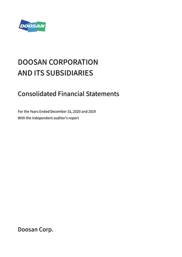 Thumbnail Doosan Financial Statement 2020