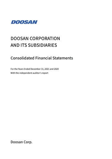Thumbnail Doosan Financial Statement 2021
