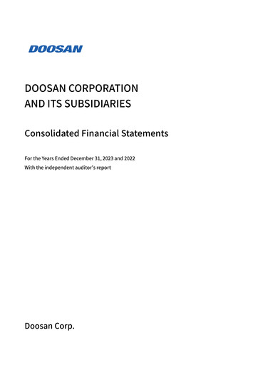 Thumbnail Doosan Financial Statement 2023