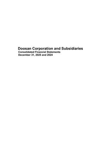 Thumbnail Doosan Financial Statement 2025