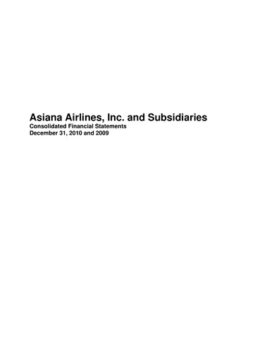 Thumbnail Asiana Airlines
 Financial Statement 2009-2010