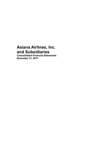 Thumbnail Asiana Airlines
 Financial Statement 2017