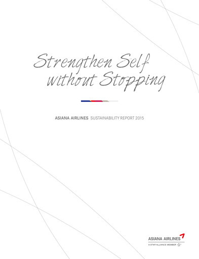 Thumbnail Asiana Airlines
 Sustainability Report 2015