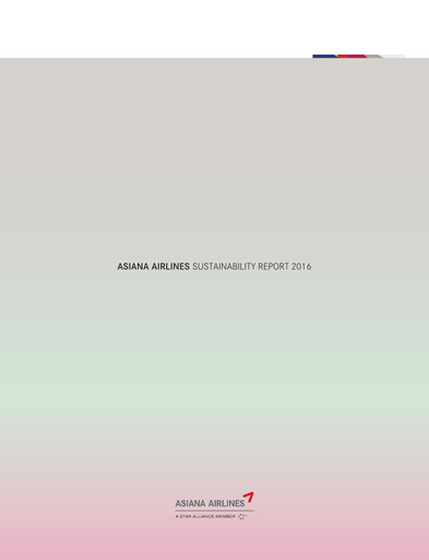 Thumbnail Asiana Airlines
 Sustainability Report 2016