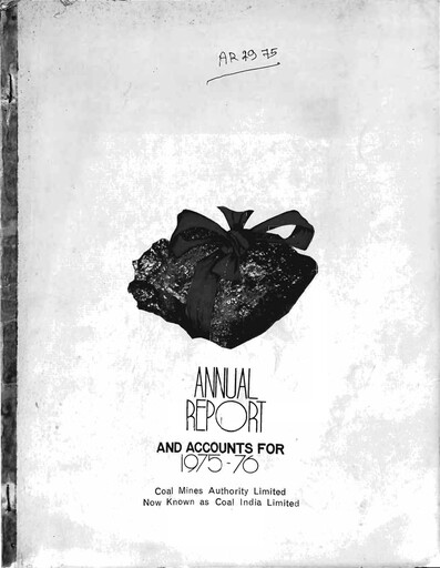 Thumbnail Coal India Annual Report 1975-1976