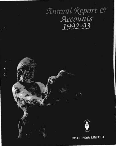 Thumbnail Coal India Annual Report 1992-1993