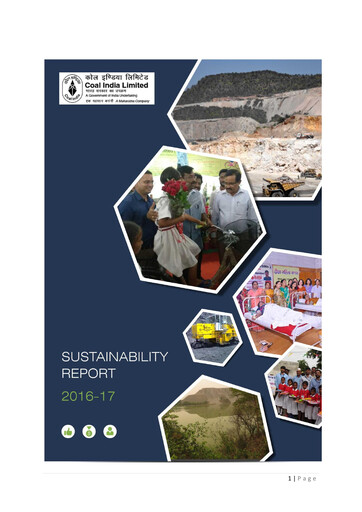 Miniature Coal India Rapport de durabilité 2016-2017