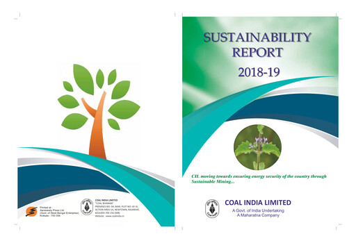 Miniature Coal India Rapport de durabilité 2018-2019