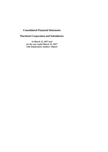 Thumbnail Marubeni
 Financial Statement fy2017