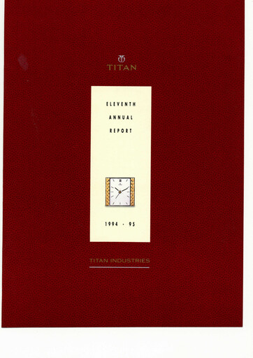 Thumbnail Titan Company Annual Report 1994-1995