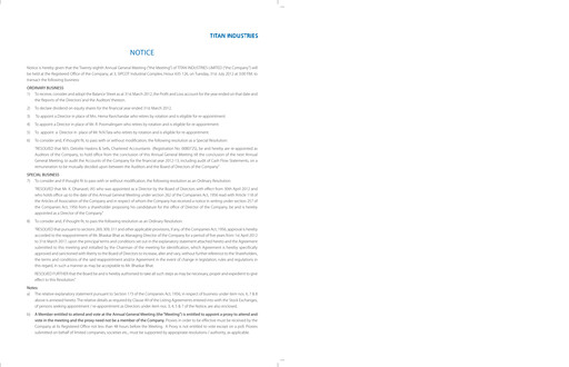 Thumbnail Titan Company Annual Report 2011-2012