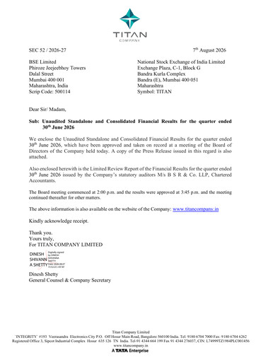 Thumbnail Titan Company Quarterly Report 2026-q1