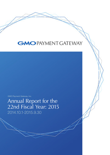 Thumbnail GMO Payment Gateway Annual Report fy2015