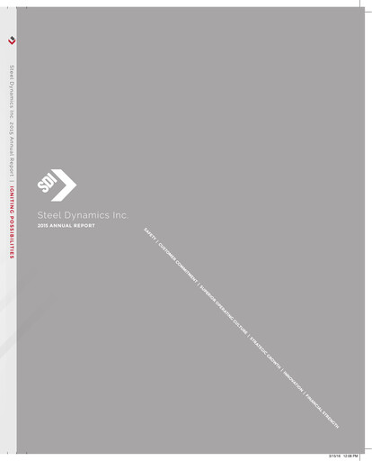 Vorschaubild Steel Dynamics
 Jahresbericht 2015