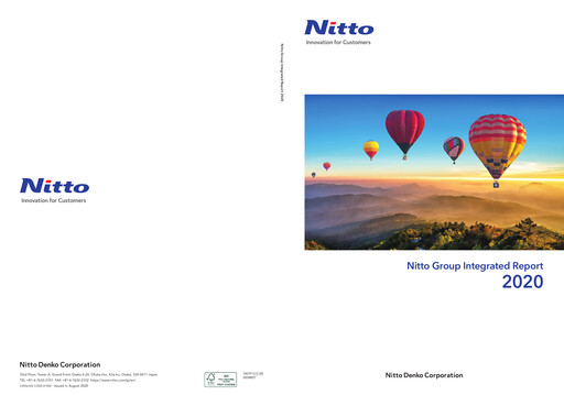 Thumbnail Nitto Denko
 Annual Report 2020
