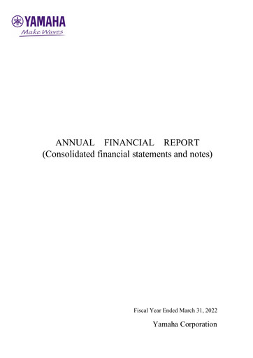 Thumbnail Yamaha Financial Statement fy2022