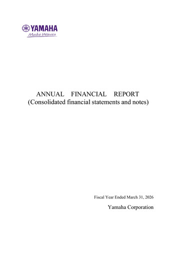 Thumbnail Yamaha Financial Statement fy2026