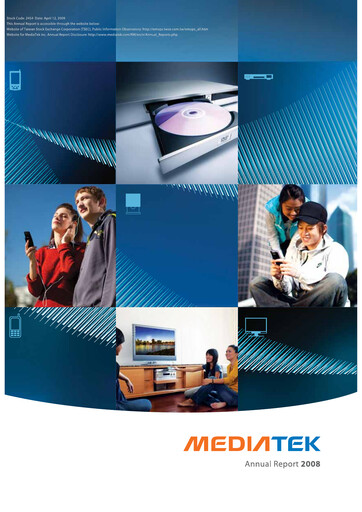 Thumbnail MediaTek Annual Report 2008