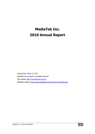 Thumbnail MediaTek Annual Report 2010