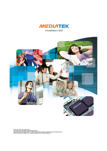 Thumbnail MediaTek Annual Report 2012