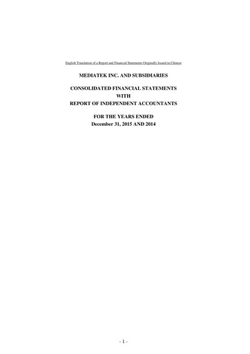 Thumbnail MediaTek Financial Statement 2015