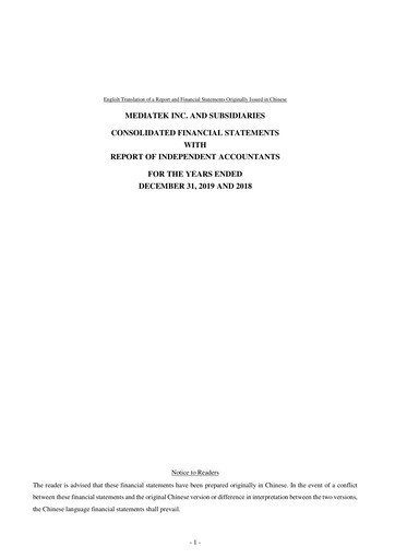 Thumbnail MediaTek Financial Statement 2019