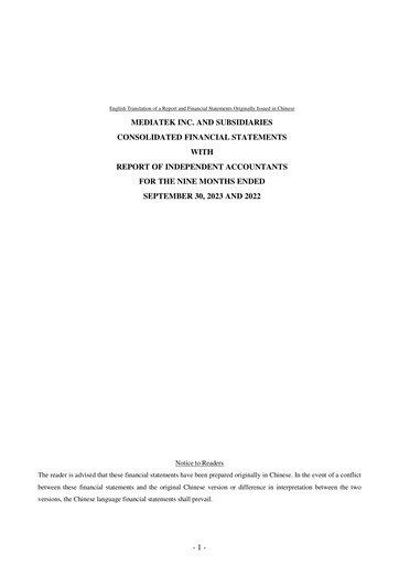 Thumbnail MediaTek Financial Statement 2023-9m