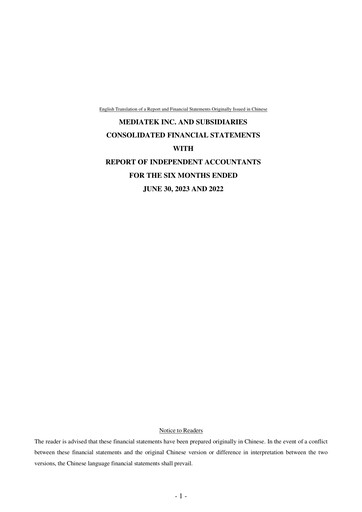 Thumbnail MediaTek Financial Statement 2023-h1