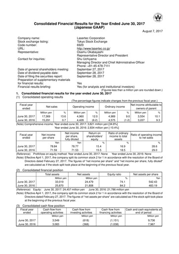 Thumbnail Lasertec Financial Statement fy2017