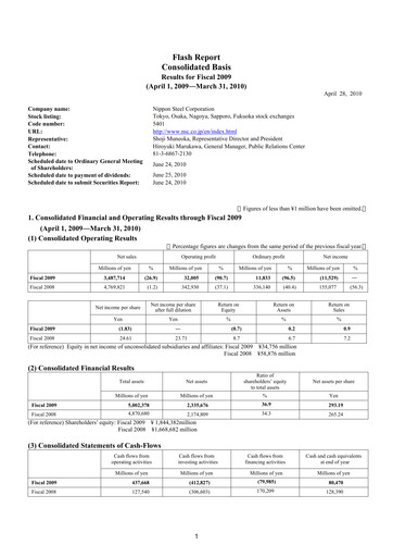 Thumbnail Nippon Steel
 Financial Statement 2009