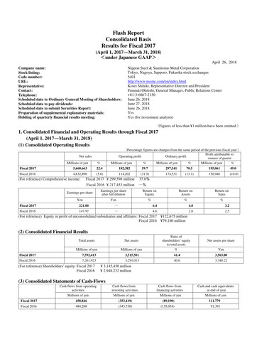 Thumbnail Nippon Steel
 Financial Statement 2017