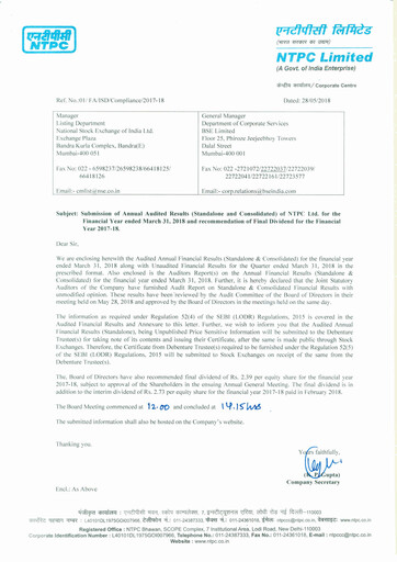 Thumbnail NTPC Limited
 Financial Statement 2017-2018