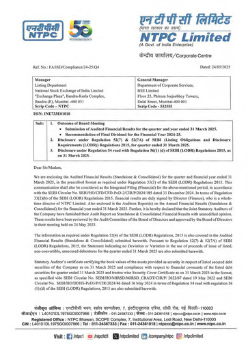 Thumbnail NTPC Limited
 Financial Statement 2024-2025