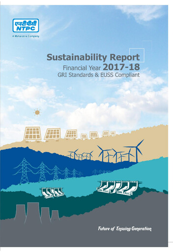 Thumbnail NTPC Limited
 Sustainability Report 2017-2018