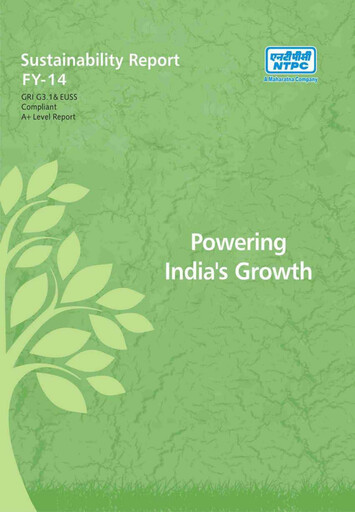 Thumbnail NTPC Limited
 Sustainability Report fy2014