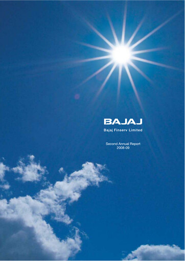 Thumbnail Bajaj Finserv Annual Report 2008-2009