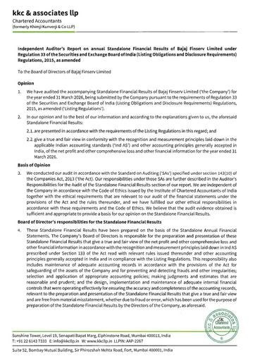 Thumbnail Bajaj Finserv Financial Report 2025-2026