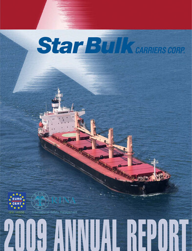Thumbnail Star Bulk Carriers Annual Report 2009