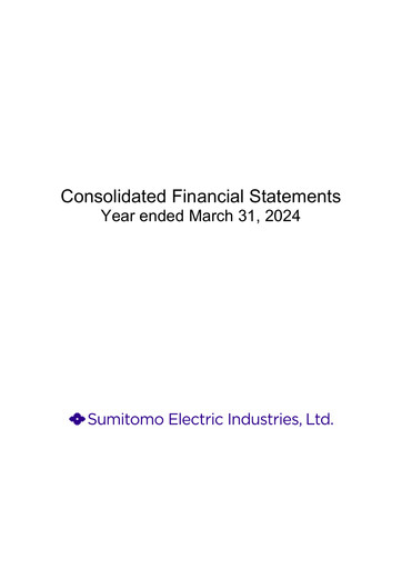 Thumbnail Sumitomo Denki Kōgyō
 Financial Statement fy2024