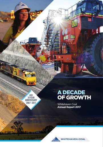 Thumbnail Whitehaven Coal Annual Report 2017