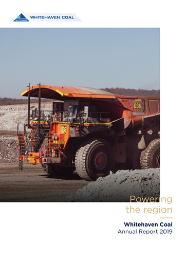 Thumbnail Whitehaven Coal Annual Report 2019