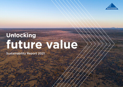 Thumbnail Whitehaven Coal Sustainability Report 2021