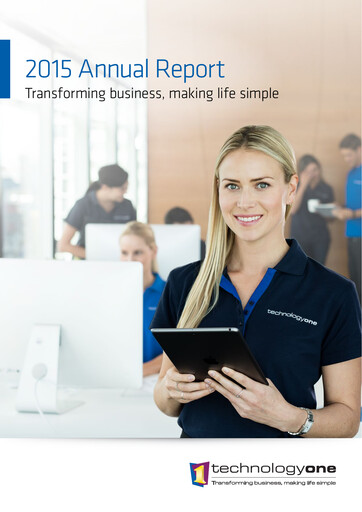 Thumbnail Technology One Annual Report 2015