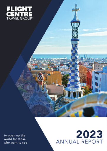 Miniature Flight Centre Travel Group Limited Rapport annuel fy2023