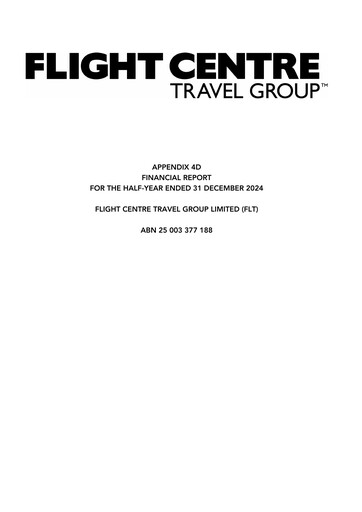 Thumbnail Flight Centre Travel Group Limited Half-year Report fy2025-h1
