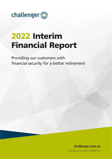 Thumbnail Challenger Limited Financial Report 2022-h1