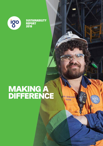 Vorschaubild IGO Limited Nachhaltigkeitsbericht 2018