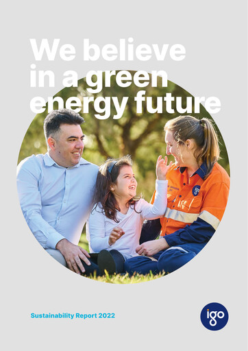 Vorschaubild IGO Limited Nachhaltigkeitsbericht 2022