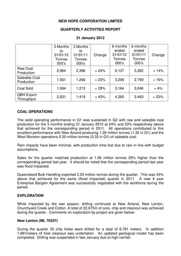 Thumbnail New Hope Corporation Quarterly Report 2012-q2